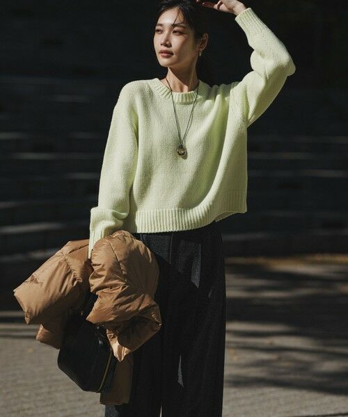 23区 / ニジュウサンク その他パンツ | ラメミックスツイード タック ワイド パンツ | 詳細1