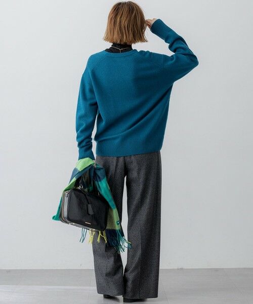 23区 / ニジュウサンク その他パンツ | ラメミックスツイード タック ワイド パンツ | 詳細4