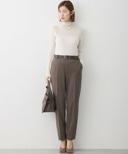 23区 / ニジュウサンク その他パンツ | 【洗える】フランネル2WAY テーパード パンツ | 詳細4