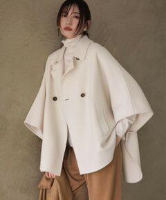 23区 / ニジュウサンク その他アウター | 【見上愛さん着用/Oggi12月号掲載】ウールライトリバー ポンチョシルエット コート