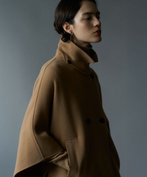 23区 / ニジュウサンク その他アウター | 【見上愛さん着用/Oggi12月号掲載】ウールライトリバー ポンチョシルエット コート | 詳細15