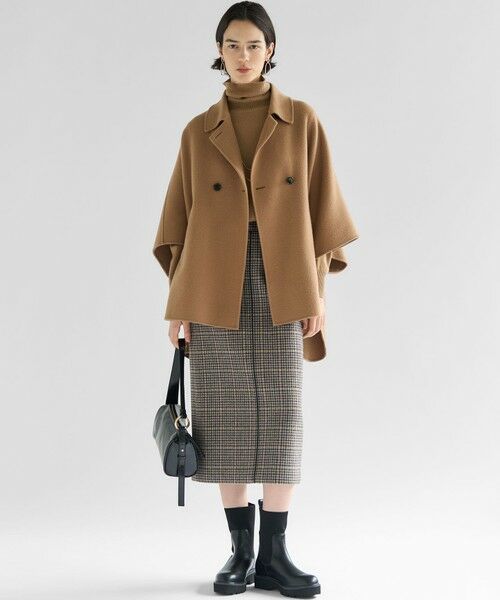 23区 / ニジュウサンク その他アウター | 【見上愛さん着用/Oggi12月号掲載】ウールライトリバー ポンチョシルエット コート | 詳細16