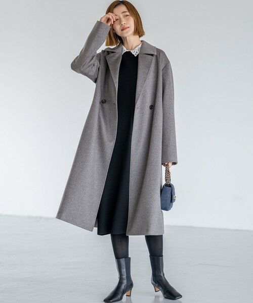 23区 / ニジュウサンク その他アウター | COLOMBOカシミヤビーバー ダブルフロント チェスターコート | 詳細1