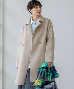 希少サイズ44　23区　ウールカシミヤビーバー スタンドカラー コート　２３AW ウールカシミヤビーバー スタンドカラー コート