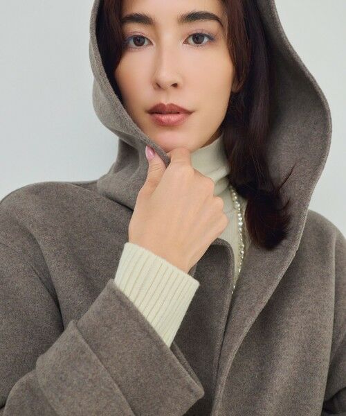 23区 / ニジュウサンク その他アウター | 【滝沢眞規子さん着用/VERY掲載】MANTECOPureリバー フード ロングコート | 詳細7