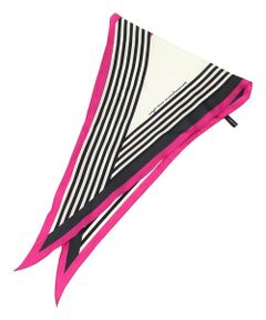 【滝沢眞規子さん着用/VERY掲載】ランダムストライプ ダイヤ スカーフ