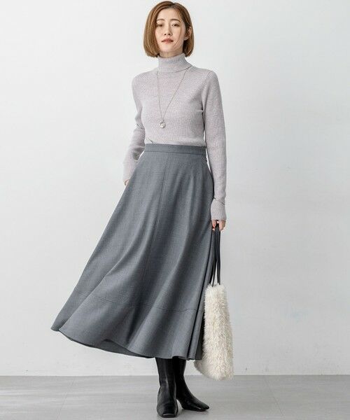 23区 / ニジュウサンク ミニ・ひざ丈スカート | 【セットアップ対応】TWサキソニー フレア スカート | 詳細5