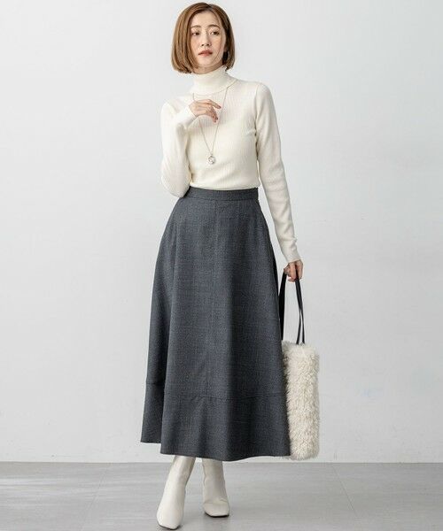 23区 / ニジュウサンク ミニ・ひざ丈スカート | 【セットアップ対応】TWサキソニー フレア スカート | 詳細20