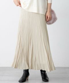 23区 / ニジュウサンク ロング・マキシ丈スカート | 【洗える】クラッシュ プリーツ ジョーゼット スカート