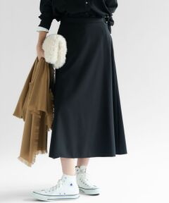 23区 / ニジュウサンク ミニ・ひざ丈スカート | 【VERY10月号掲載】メリノウールサテン スカート