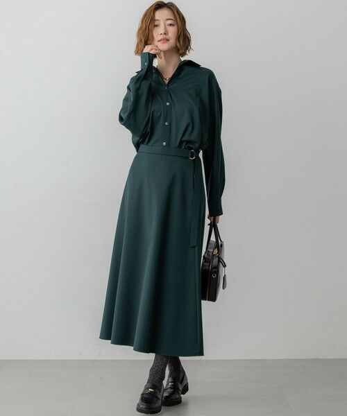 23区 / ニジュウサンク ミニ・ひざ丈スカート | 【VERY10月号掲載】メリノウールサテン スカート | 詳細14