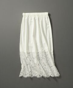 23区 / ニジュウサンク ミニ・ひざ丈スカート | 【LEE10月号掲載/洗える】レースコンビ ペチコート スカート