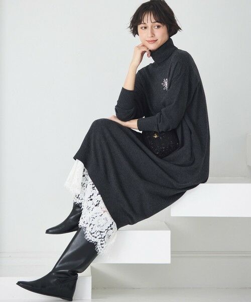 23区 / ニジュウサンク ミニ・ひざ丈スカート | 【LEE10月号掲載/洗える】レースコンビ ペチコート スカート | 詳細6