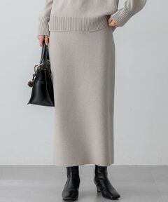 23区 / ニジュウサンク ミニ・ひざ丈スカート | 【VERY掲載/洗える】カシミヤブレンド Iライン ニットスカート