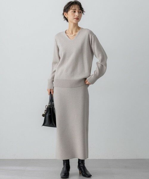 23区 / ニジュウサンク ミニ・ひざ丈スカート | 【VERY掲載/洗える】カシミヤブレンド Iライン ニットスカート | 詳細25