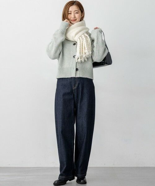 23区 / ニジュウサンク その他 | 【見上愛さん着用】ブラッシュドエアーウール ニット マフラー | 詳細2