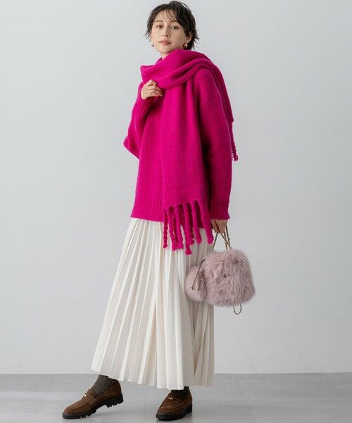 23区 / ニジュウサンク その他 | 【見上愛さん着用】ブラッシュドエアーウール ニット マフラー | 詳細11