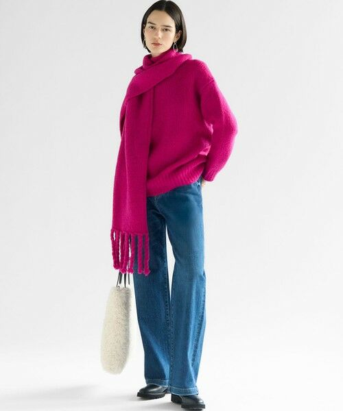 23区 / ニジュウサンク その他 | 【見上愛さん着用】ブラッシュドエアーウール ニット マフラー | 詳細8