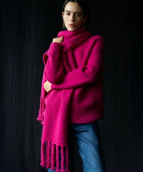 23区 / ニジュウサンク その他 | 【見上愛さん着用】ブラッシュドエアーウール ニット マフラー | 詳細9