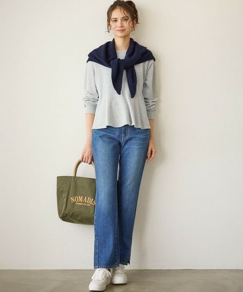 23区 / ニジュウサンク マフラー・ショール・スヌード・ストール | 【SLOW/一部店舗限定】ソフトウール ニット ストール | 詳細8