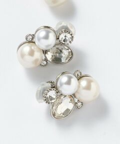 23区 / ニジュウサンク ピアス・イヤリング | パールMIXトライアングル イヤリング