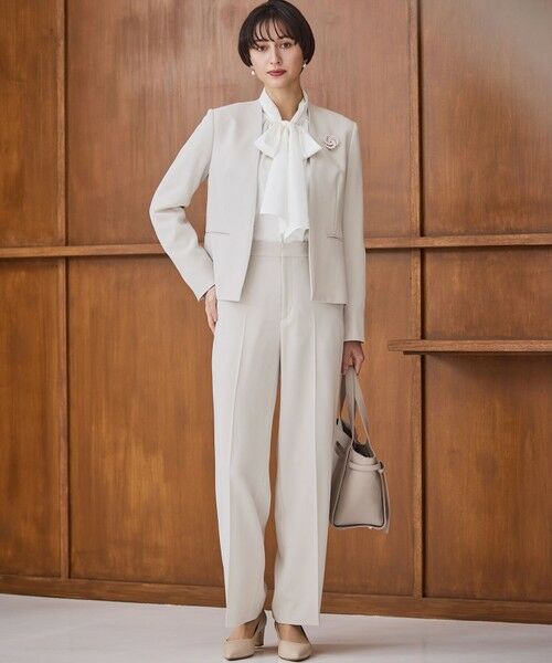 23区 / ニジュウサンク シャツ・ブラウス | 【滝沢眞規子さん着用/Oggi掲載】ストレッチライトタイプライター 2WAY ボウタイブラウス | 詳細3