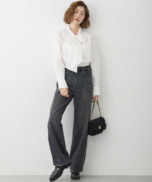 23区 / ニジュウサンク シャツ・ブラウス | 【滝沢眞規子さん着用/Oggi掲載】ストレッチライトタイプライター 2WAY ボウタイブラウス | 詳細6