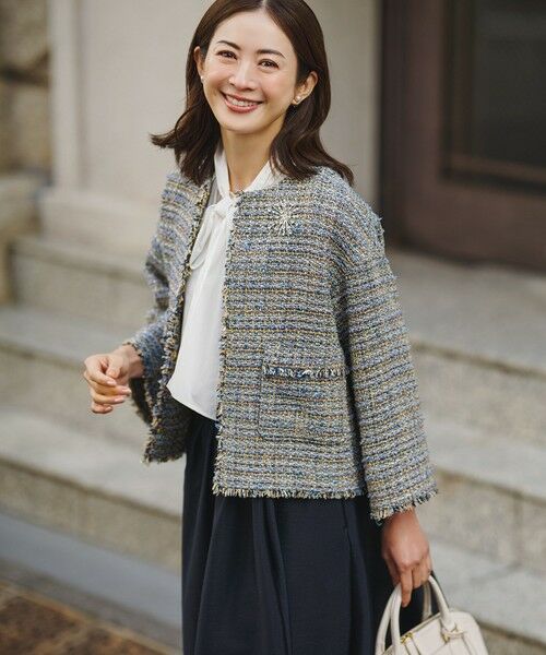 23区 / ニジュウサンク シャツ・ブラウス | 【滝沢眞規子さん着用/Oggi掲載】ストレッチライトタイプライター 2WAY ボウタイブラウス | 詳細5