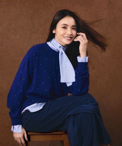 23区 / ニジュウサンク シャツ・ブラウス | 【滝沢眞規子さん着用/Oggi掲載】ストレッチライトタイプライター 2WAY ボウタイブラウス | 詳細7