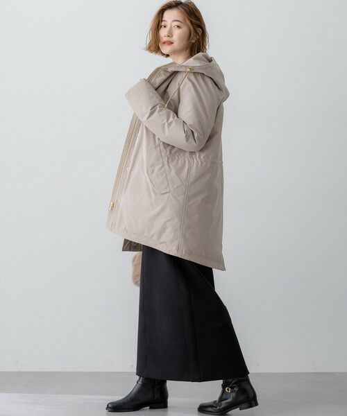 23区 / ニジュウサンク ダウンジャケット・ベスト | 【一部店舗限定/滝沢眞規子さん着用/撥水加工】ミリタリー フーデット ダウンコート | 詳細25