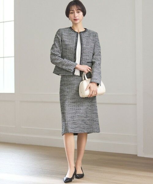 23区 / ニジュウサンク ノーカラージャケット | 【セットアップ対応】ライトシャインツイード ノーカラージャケット | 詳細16