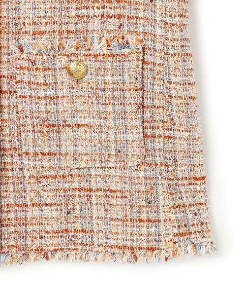 23区 / ニジュウサンク その他アウター | GIOLICAツイード ノーカラー ボタン ジャケット | 詳細11