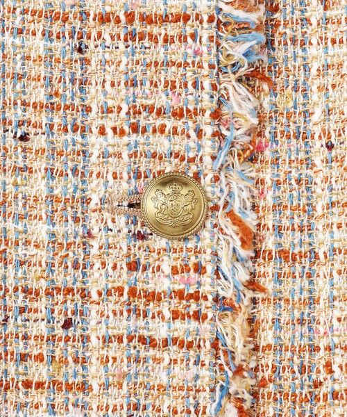 23区 / ニジュウサンク その他アウター | GIOLICAツイード ノーカラー ボタン ジャケット | 詳細13