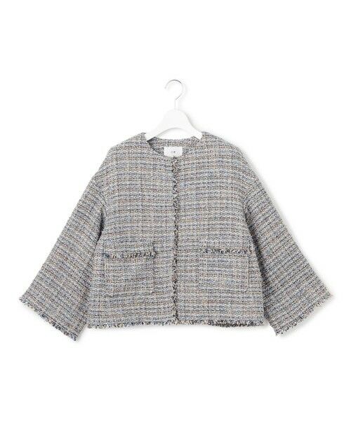 23区 / ニジュウサンク その他アウター | GIOLICAツイード ノーカラー ジャケット | 詳細7