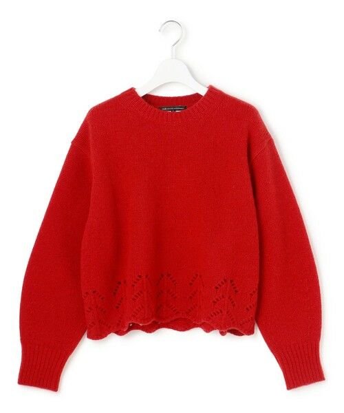 23区 / ニジュウサンク ニット・セーター | 【滝沢眞規子さん着用/洗える】レーシーヘムデザイン パフスリーブ ニット | 詳細9