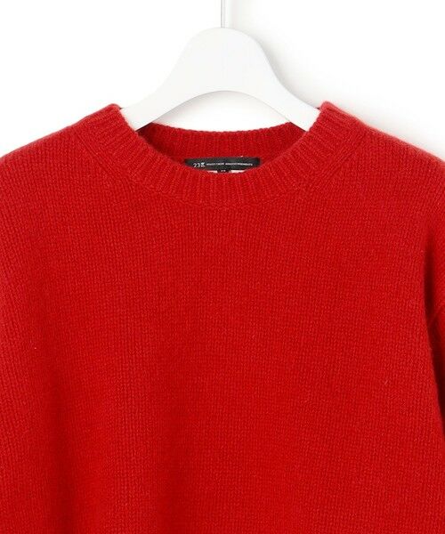 23区 / ニジュウサンク ニット・セーター | 【滝沢眞規子さん着用/洗える】レーシーヘムデザイン パフスリーブ ニット | 詳細10