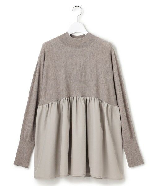 23区 / ニジュウサンク ニット・セーター | 【洗える】ギャザープルオーバー コンビ ニット | 詳細7