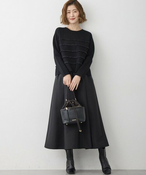 23区 / ニジュウサンク ニット・セーター | 【WEB&一部店舗限定/滝沢眞規子さん着用】フリルボーダー ニット | 詳細11