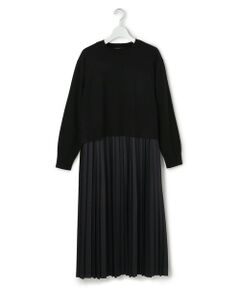 23区 / ニジュウサンク ロング・マキシ丈ワンピース | ニットセットアップ プリーツコンビ ワンピース