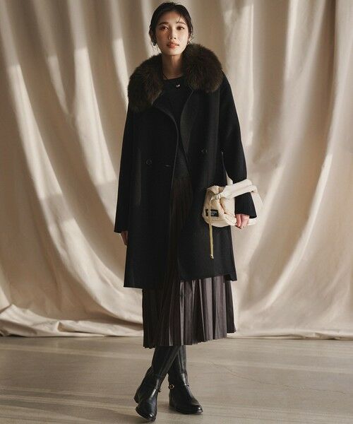 23区 / ニジュウサンク ロング・マキシ丈ワンピース | ニットセットアップ プリーツコンビ ワンピース | 詳細14