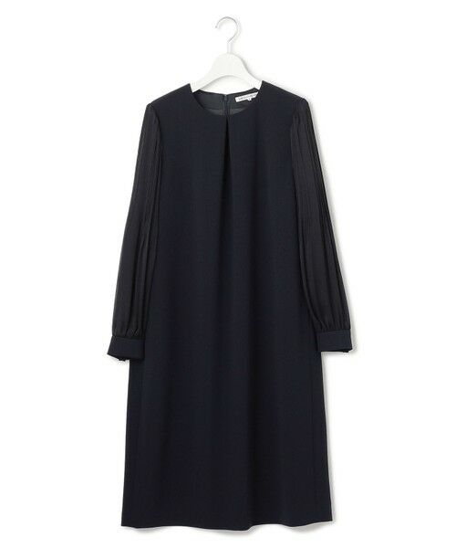 23区 / ニジュウサンク ロング・マキシ丈ワンピース | 【セットアップ対応/洗える】トリアセダブルジョーゼット シフォンスリーブ ワンピース | 詳細4