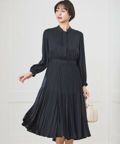 23区 / ニジュウサンク ロング・マキシ丈ワンピース | 【洗える】クリスタルアムンゼン ウエスト切り替え ワンピース