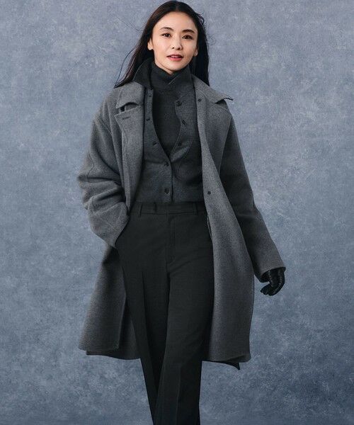 23区 / ニジュウサンク その他パンツ | 【滝沢眞規子さん着用/洗える】ウォームストレッチ ワイド パンツ | 詳細11