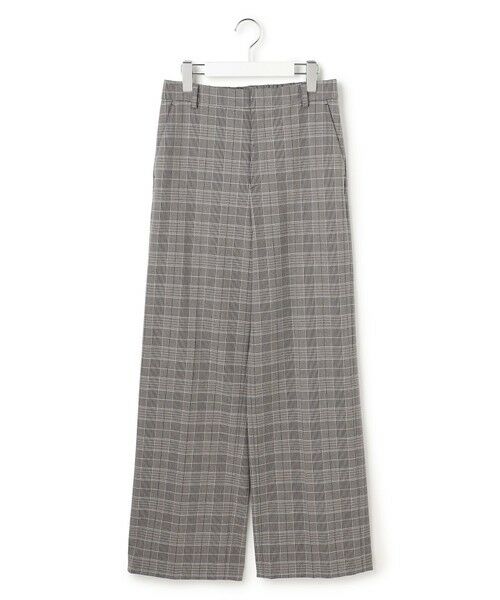 23区 / ニジュウサンク その他パンツ | 【洗える】ウォームストレッチ チェック ワイド パンツ | 詳細3