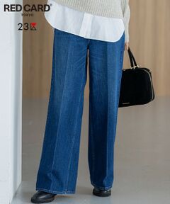 23区 / ニジュウサンク デニムパンツ | 【滝沢眞規子さん着用/RED CARD TOKYO×23区】 センタープレス デニム ワイド パンツ