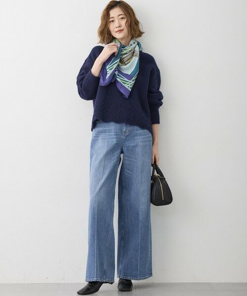 23区 / ニジュウサンク デニムパンツ | 【滝沢眞規子さん着用/RED CARD TOKYO×23区】 センタープレス デニム ワイド パンツ | 詳細16