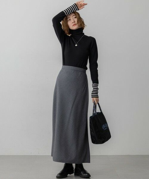 23区 / ニジュウサンク ミニ・ひざ丈スカート | 【洗える】ハイカウントフラノ フレア スカート | 詳細3