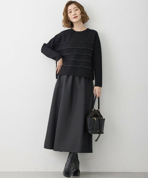 23区 / ニジュウサンク ミニ・ひざ丈スカート | 【洗える】フルーフィーツイル フレア スカート | 詳細10