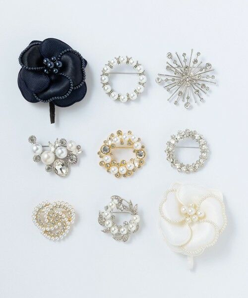 23区 / ニジュウサンク ブローチ・コサージュ | パールトリミング コサージュ | 詳細3
