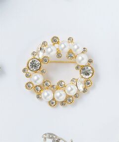 23区 / ニジュウサンク ブローチ・コサージュ | ビジューMIX サークル ブローチ